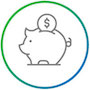 Icon of a piggybank